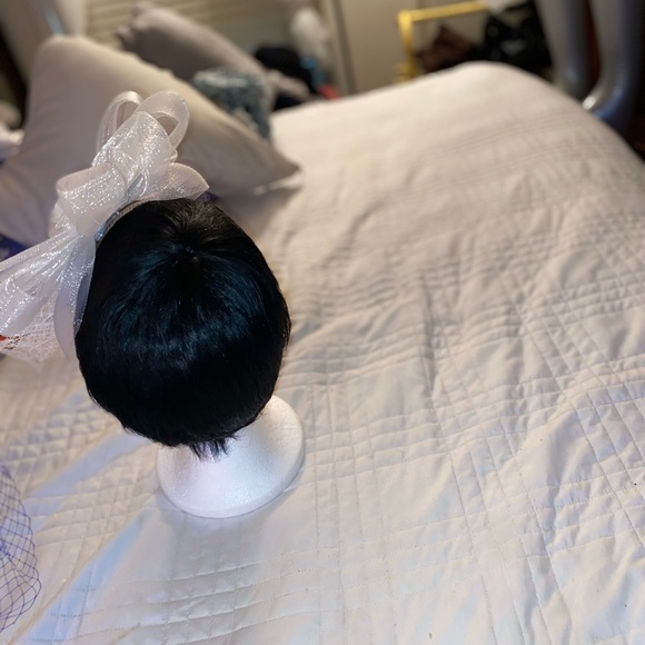 White flower hat mesh - Picture 3 of 5